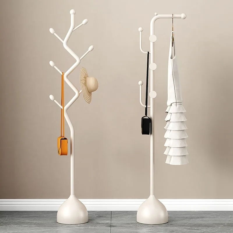 Stehende Garderobenständer, multifunktional, beweglich, luxuriös, minimalistisch, Kleider- und Hutablage, Garderobenständer für Schlafzimmer und Eingangsbereich