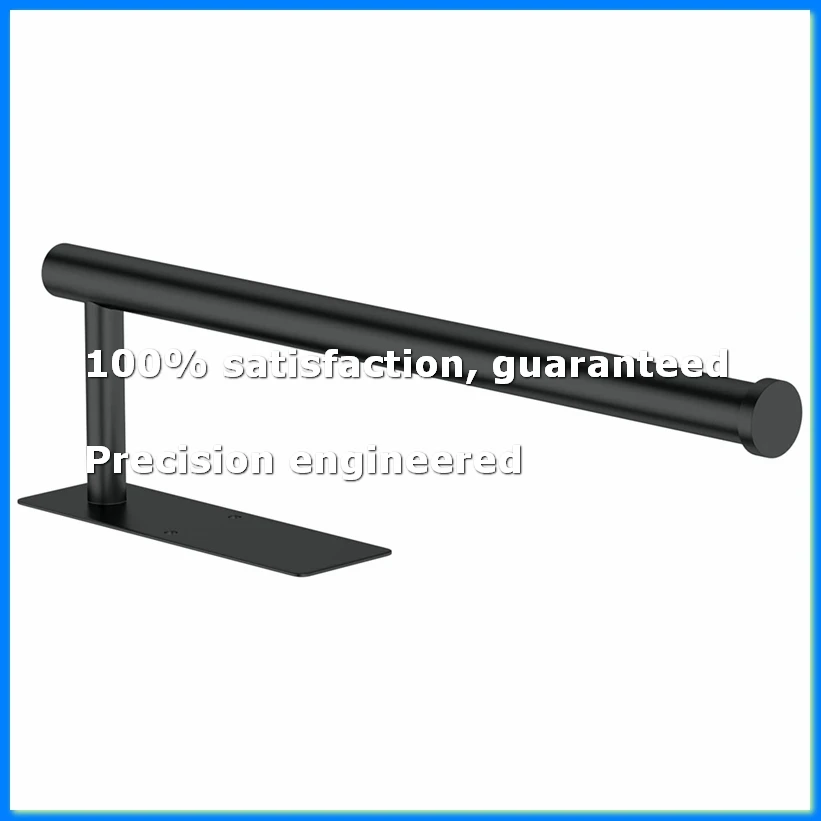 Paper Towel Holder Under Cabinet, Self-Adhesive,No Drilling, Stainless Steel, Wall-Mounted for Kitchen, Home, RV Black-A57M