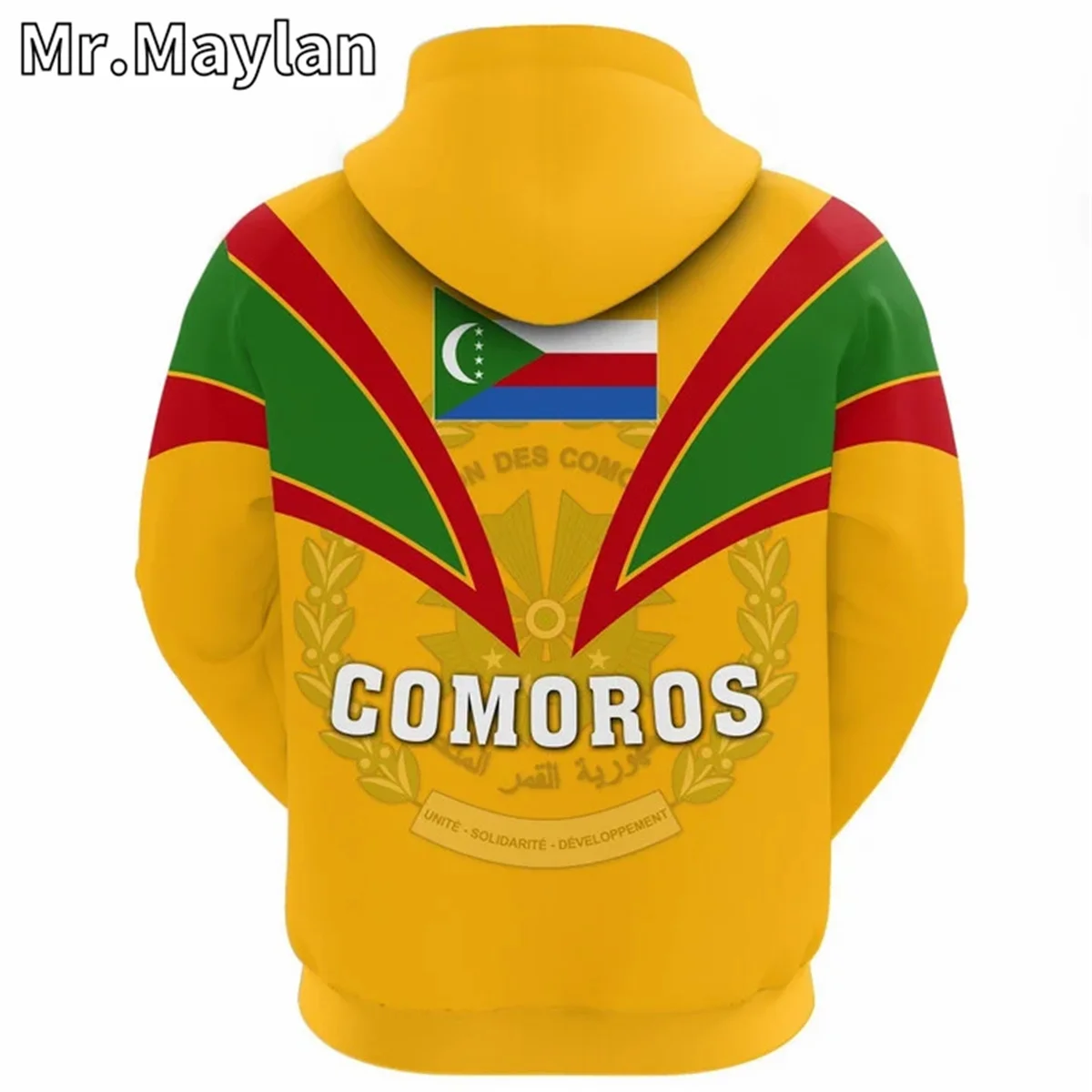 AFRICAN HOODIE Country COMOROS Flag 3D Printed Unisex Hoodies Men/Women Streetwear Zip Pullover Casual Jacket Tracksuits XY-823