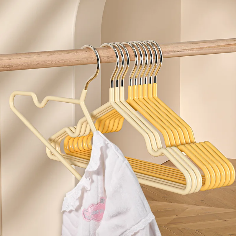 10pcs Anti-slip 30cm Plastic Dipped Clothes Hanger Household Clothes Hanger Baby Clothes Drying Rack Children