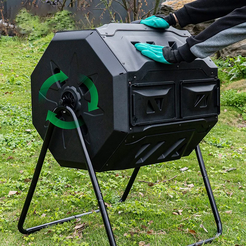 Garden Compostera 160L Compost Bin Tumbler Compact Compost Vending Bin Composteur Cuisine Compost Bin