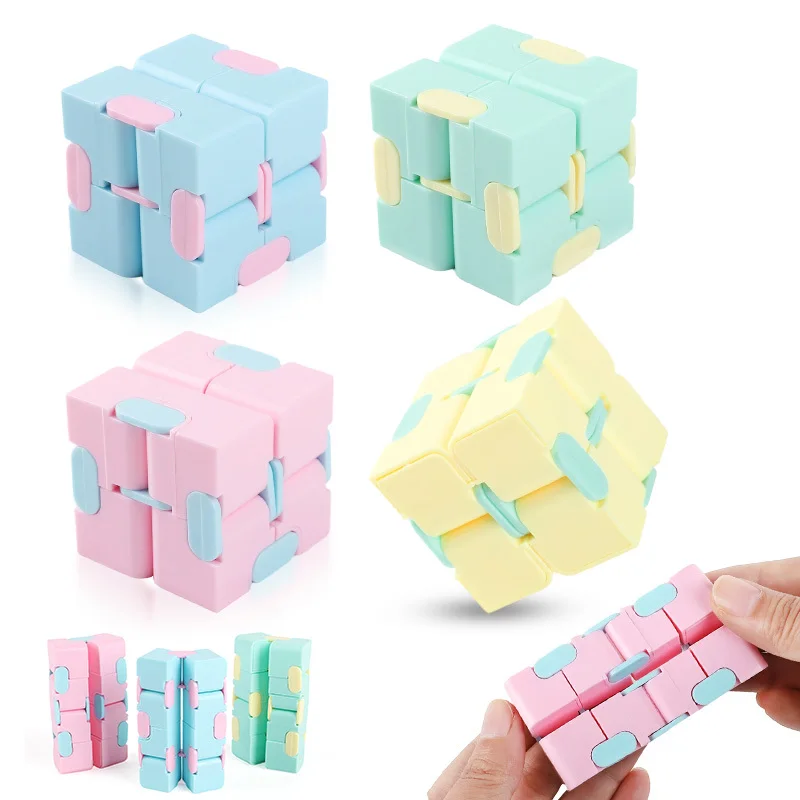 Cubes infinis de qualité supérieure, 1/4 pièces, cadeaux pour fête d'anniversaire, blocs portables pour soulager le stress et la gestion de l'anxiété, fournitures pour baby shower