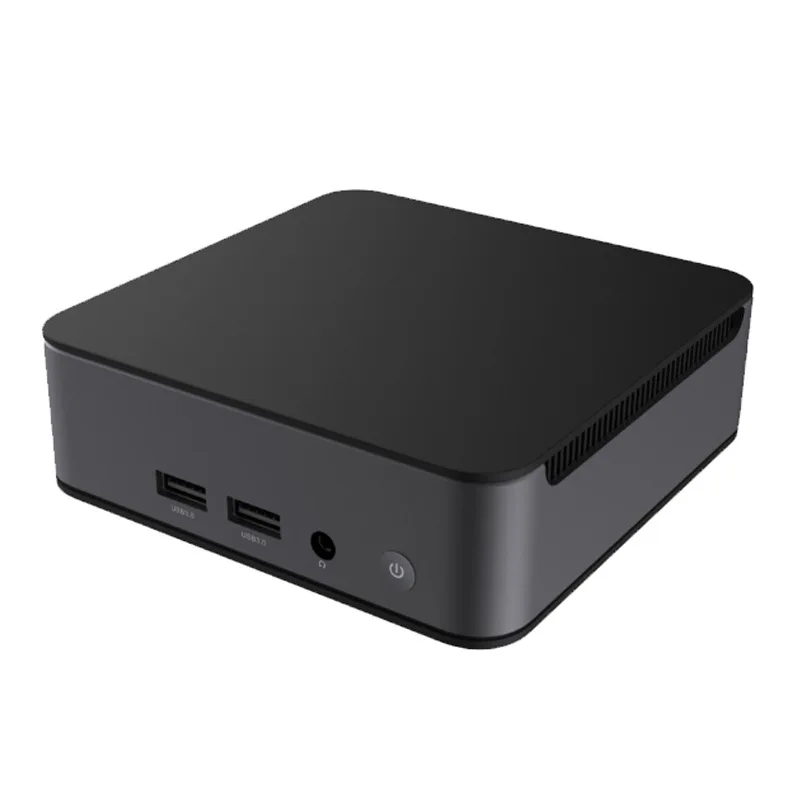 Mini host per computer N100 Quad Core CPU Corpo in plastica di alluminio per uso domestico in ufficio di intrattenimento