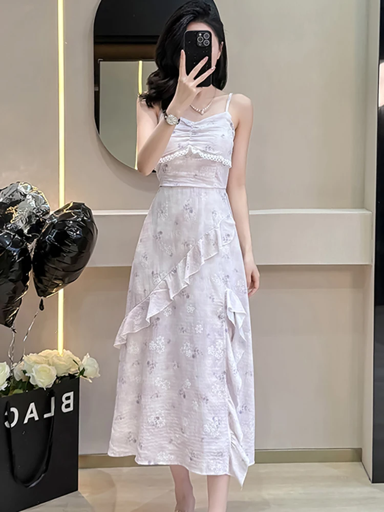 المرأة الأزهار تكدرت فستان بكتافة + الدانتيل الجاكار قميص حريمي قطعتين مجموعات 2025 الصيف الكورية خمر الفاخرة Bodycon فستان الدعاوى