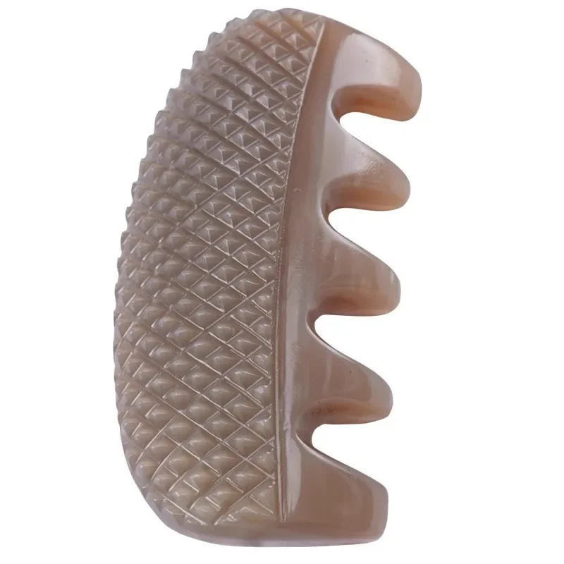Horn Comb Massage, Head Eye Face Neck Scraping Skin Horn Six Claw Comb