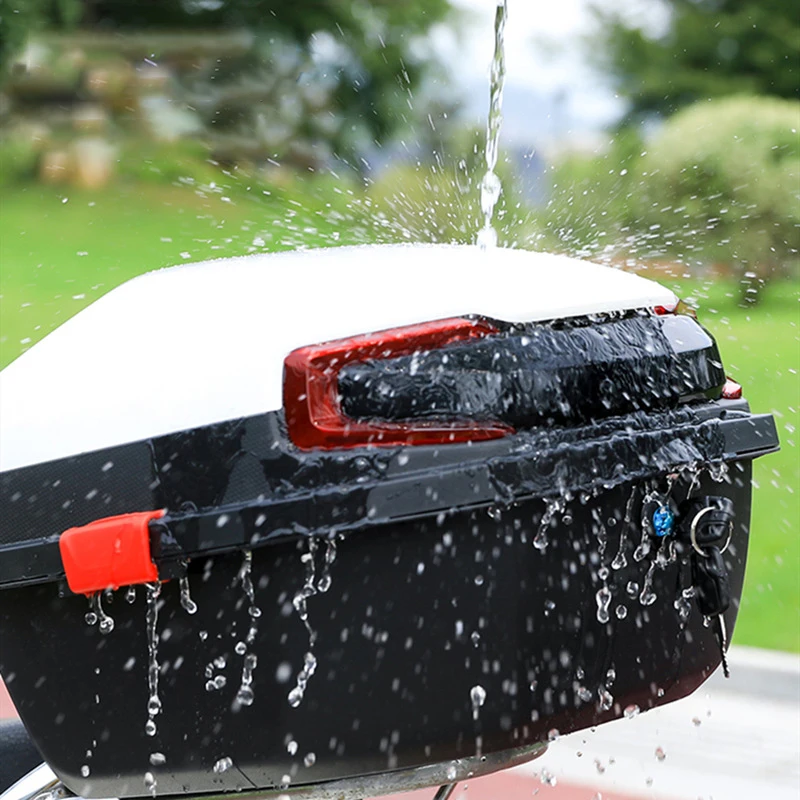 

Motorbike Tail Box Electric Vehicles Rear Box Electric Vehicles Rear Box Large Capacity Smooth Color Blocking for Motorcycle