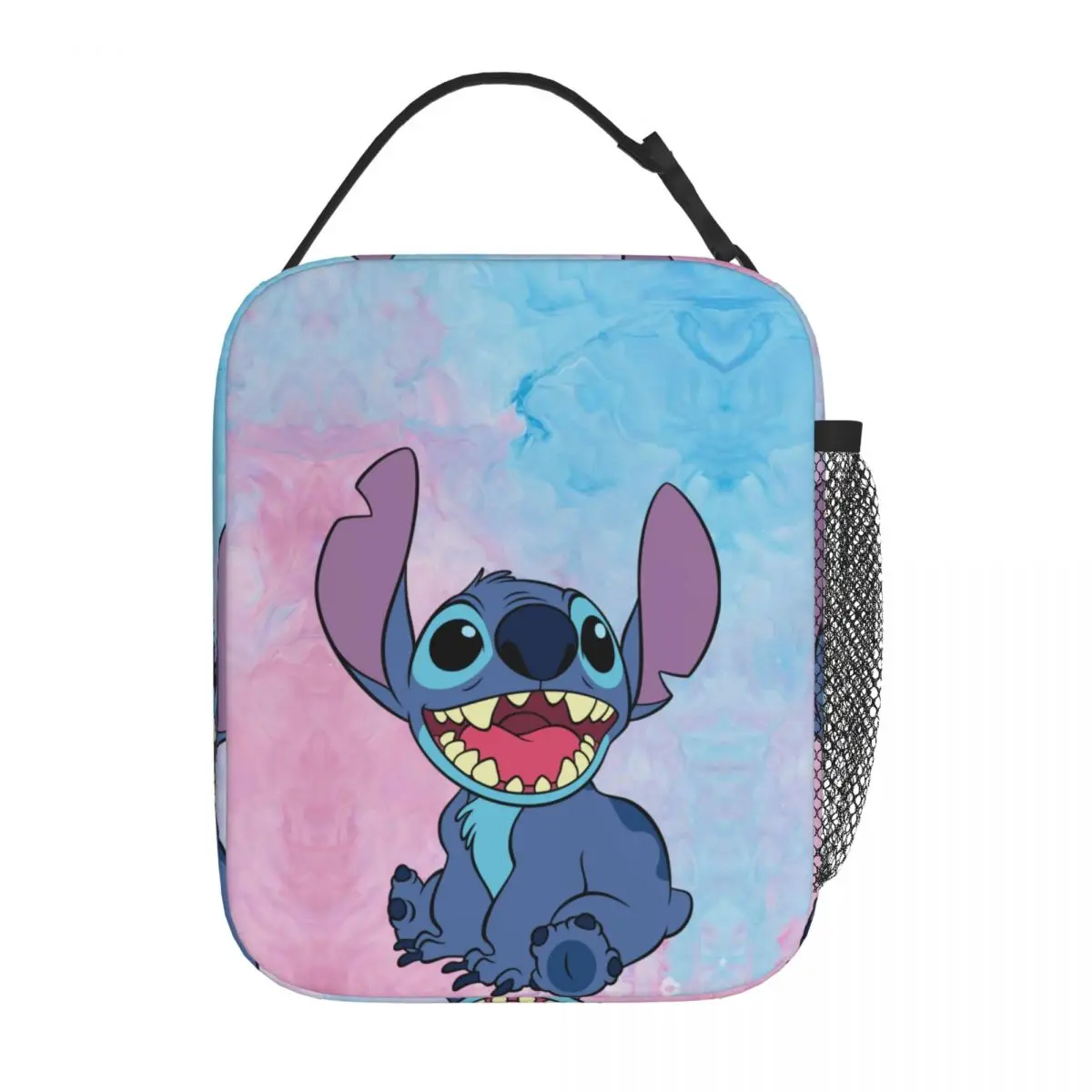 Custom Cute Stitch Disney Insulated Lunch Bag for School Office Food Kawaii Portable Thermal Cooler Lunch Box Women Children