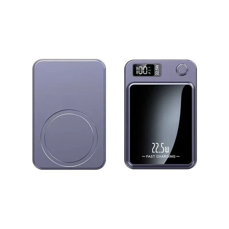 22.5W Super Fast Power Bank Portable Compact Digital Display 10000mAh Magnetic Wireless Magsafe Mobile Power Supply