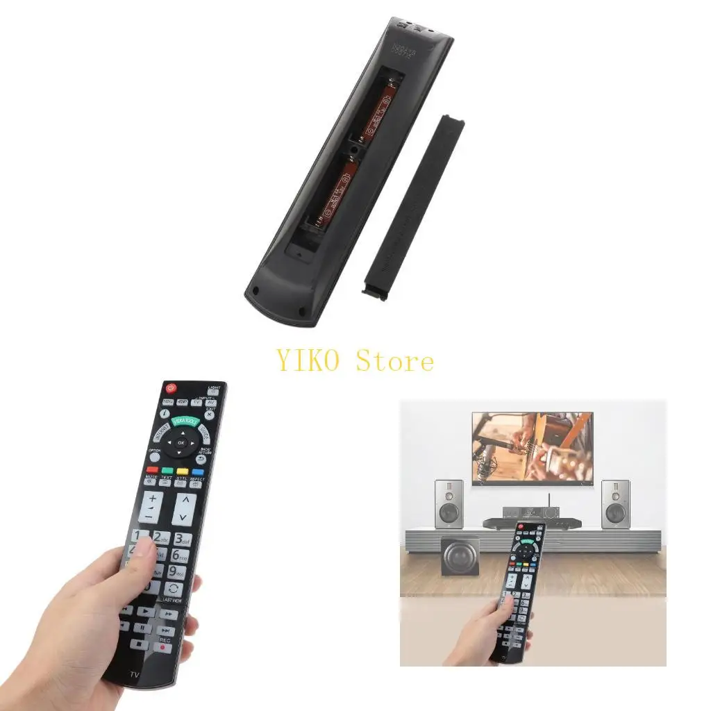 K32C Universal Remote Lightweight Anti Slip Home Remote Replace for PanasonicTX-L42ETW50 TX-P50VT50B Accessory