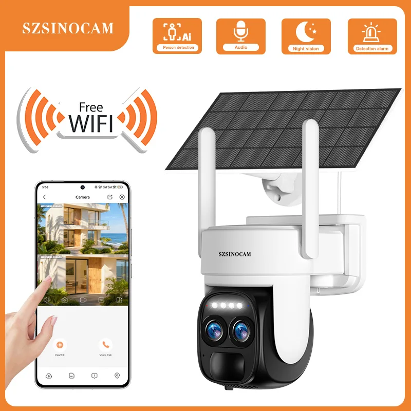 Outdoor Wireless Solar IP Camera with Battery