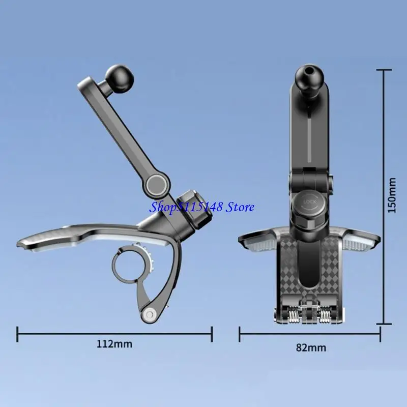 F3MA 17mm 회전 볼 조인트 장착베이스 어댑터 자동차 전화 홀더 및 조절 가능한 회전이있는 내비게이션 마운트