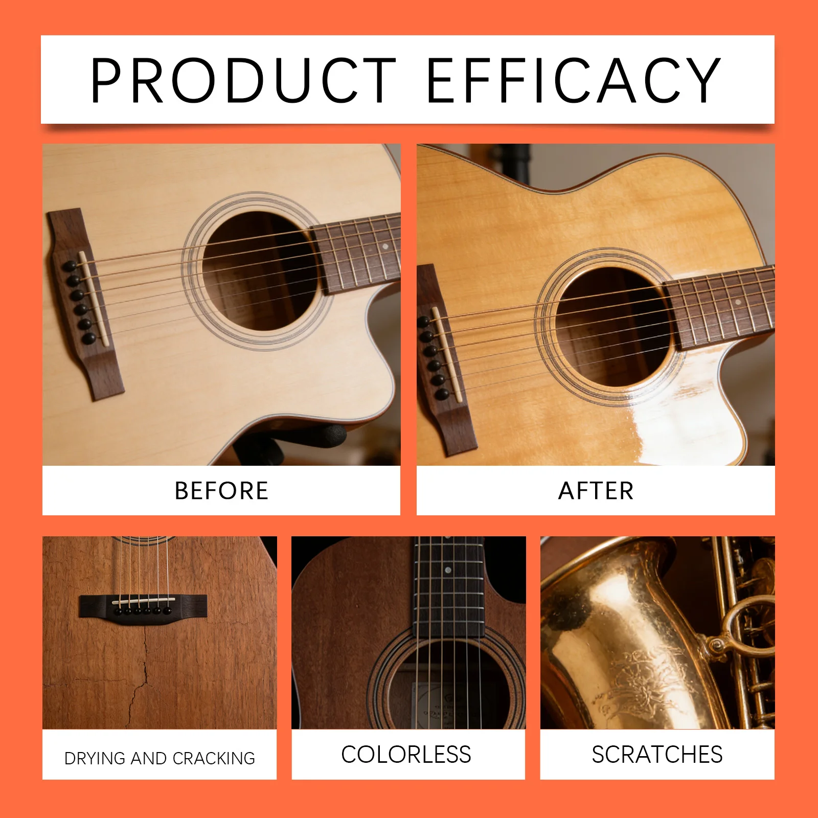Instrument Orange Oil Guitar Care Kit Deep Nourishment Piano Surface Polish Violin Wood Conditioner Fretboard Oil Wood Care