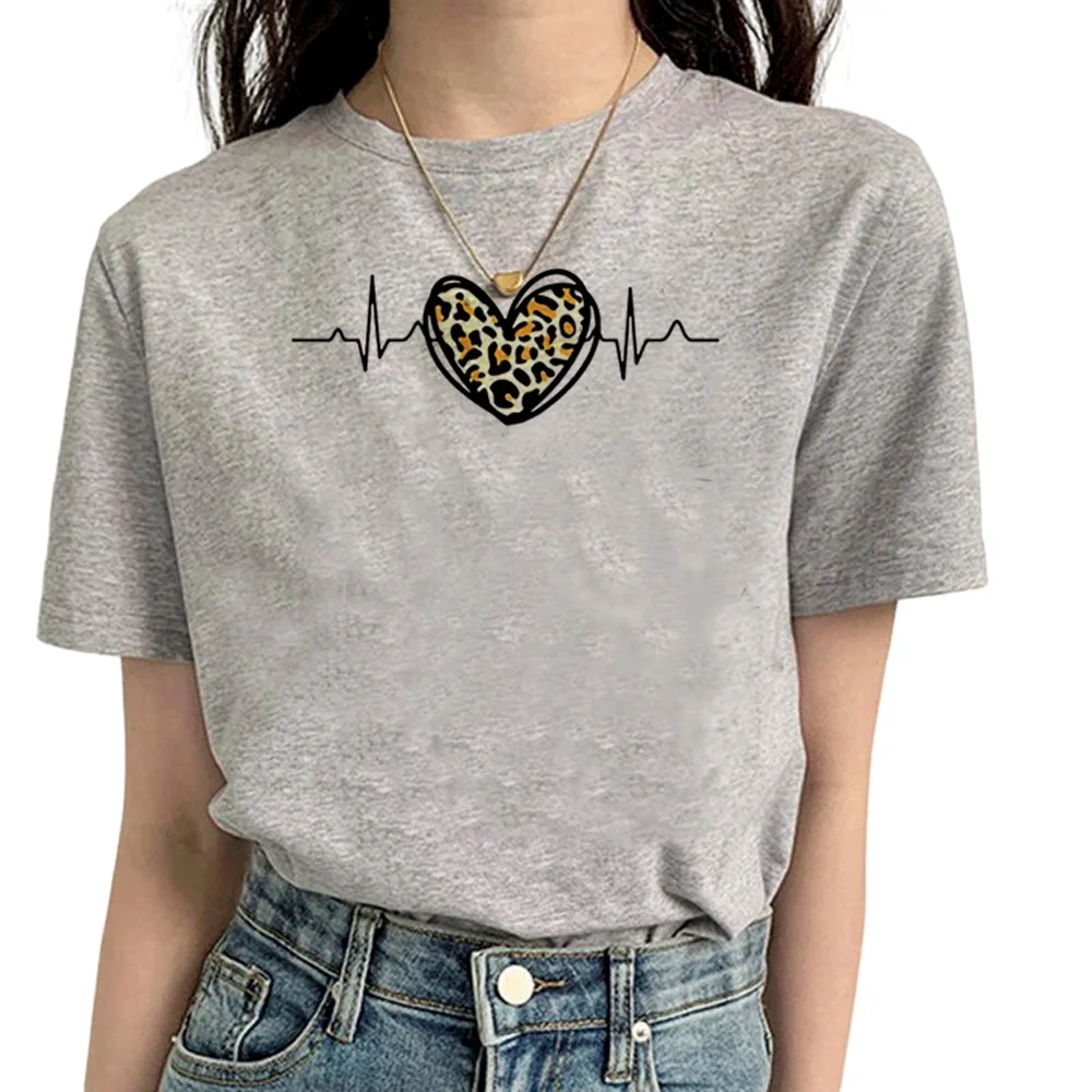 

Love Hearts Best tshirt women summer t-shirts girl 2000s funny designer clothing