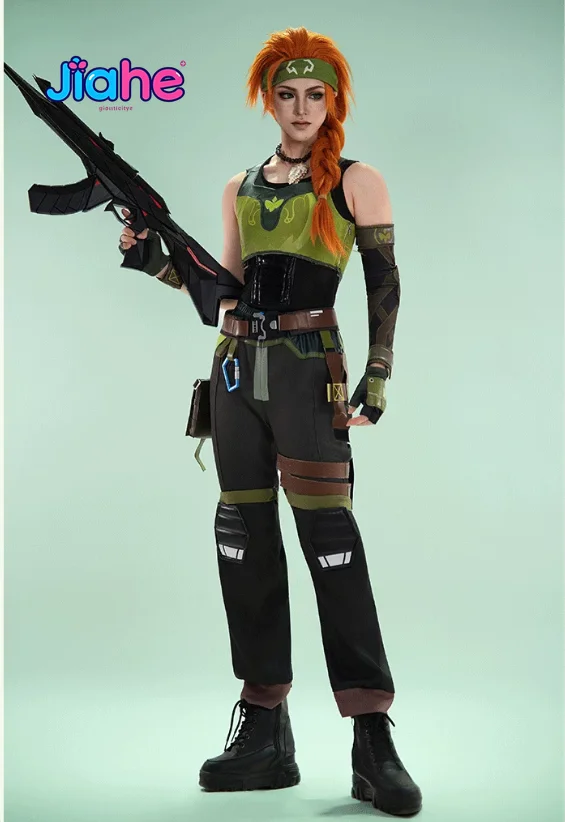 Skye Cosplay Valorant Costume Kirra Foster Outfit New handsome vest prop jumpsuit Halloween carnival Christmas men women uniform view 6