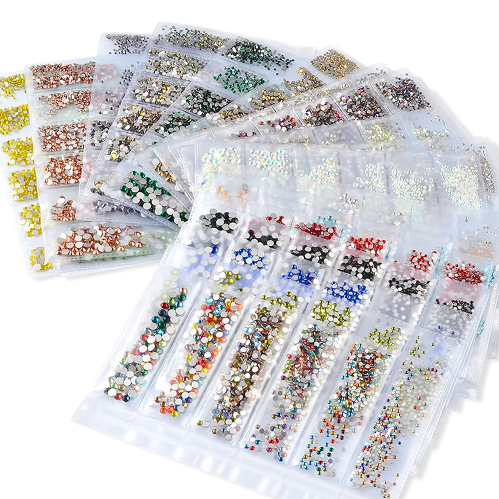 

1364Pcs Nail Art Rhinestones Durable Lightweight Unique DIY Manicures Accessories Natural Artificial Nails Decoration