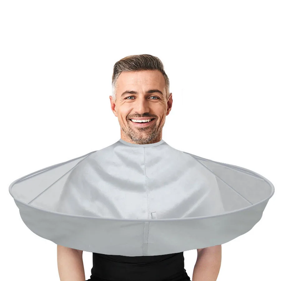 Anti Hair Sticking Hair Cutting Cape for Adults, Self Haircut Barber Cloak Household Hair Shaving Shawl