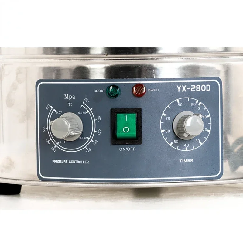 Automatic High Temperature Pressure Steam Sterilizer Pots 18L/24L/30L Portable Pot Sterilization Autoclave Surgical Medical