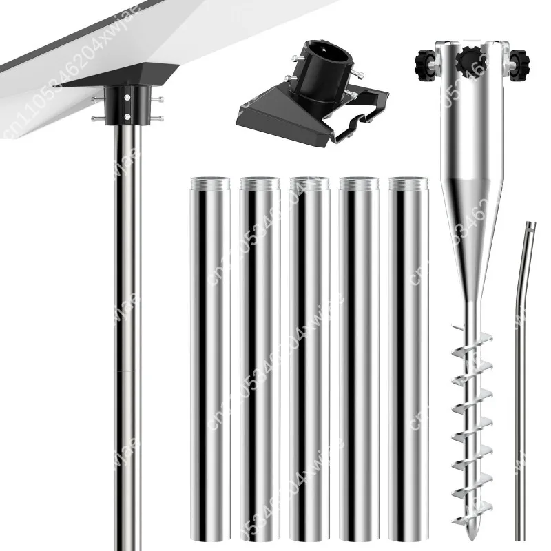 Heavy Duty Stainless Steel Ground Spike Signal Stand 3 Section Modular Removable V3