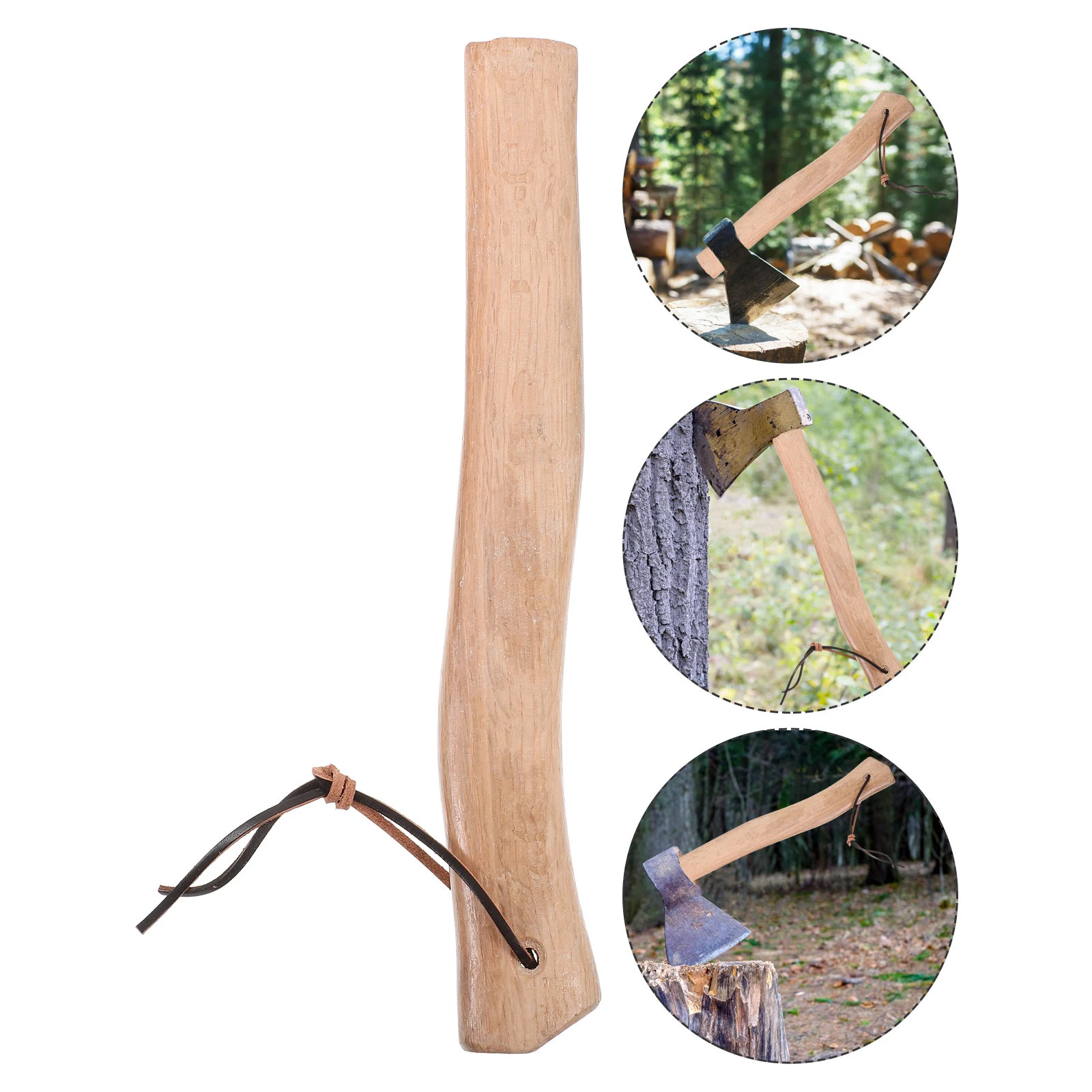 

Wood Axe Replacement Short For Durable Hardwood Handle Ergonomic Design For Outdoor Camping Chopping Splitting
