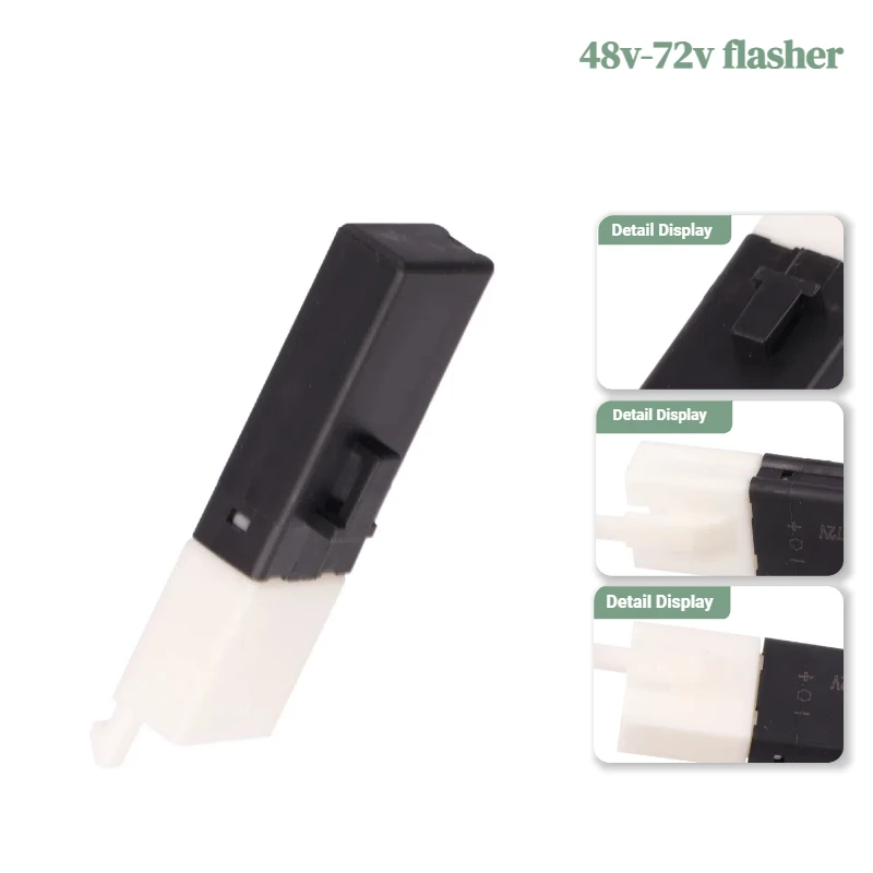 Turn signal flasher relay 48V 2-wire circular flasher turn signal relay buzzer relay indicator light LED flasher