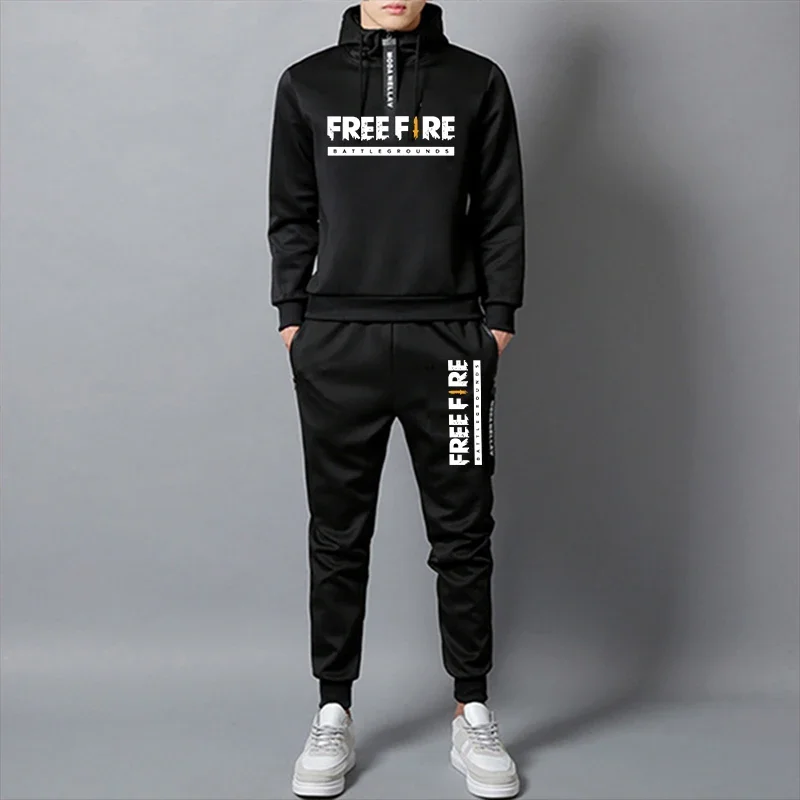 Daily Sweatsuit Set New Sweatshirts for Men Two Piece Sweatshirts Sportswear Man Commuting Attire Men\'s Clothing Jogging Fashion