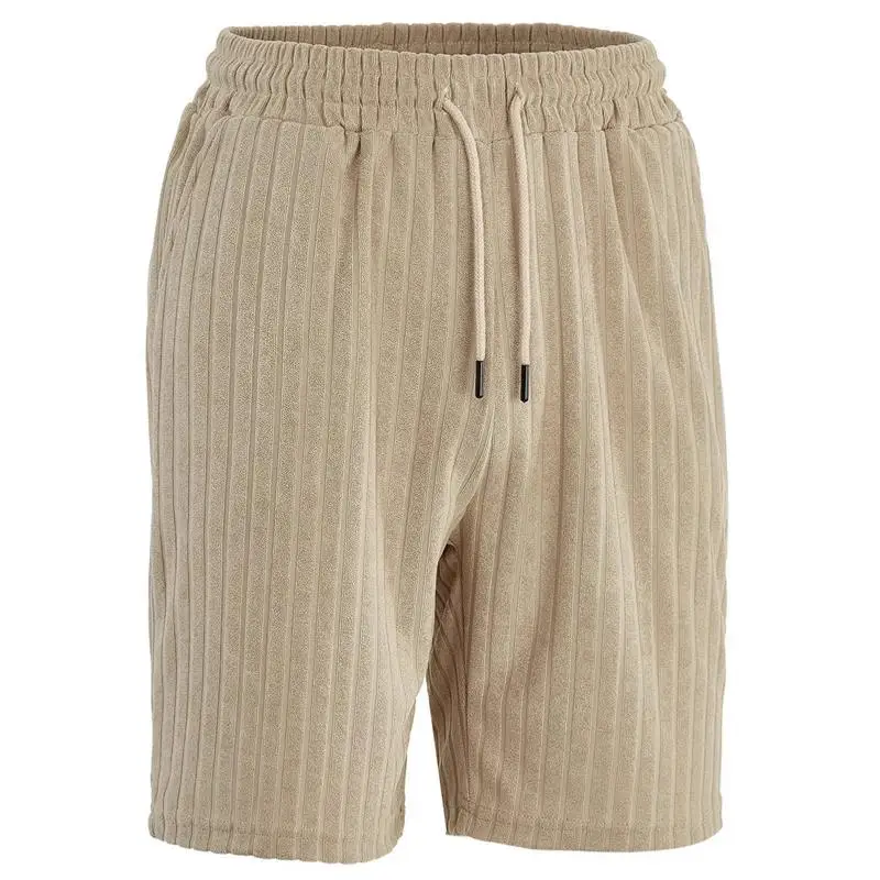 

Men's Casual Loose Breathable Summer orts Towel Patterned Fabric Comfortable Elastic Waisand Straight Leg ort Pants