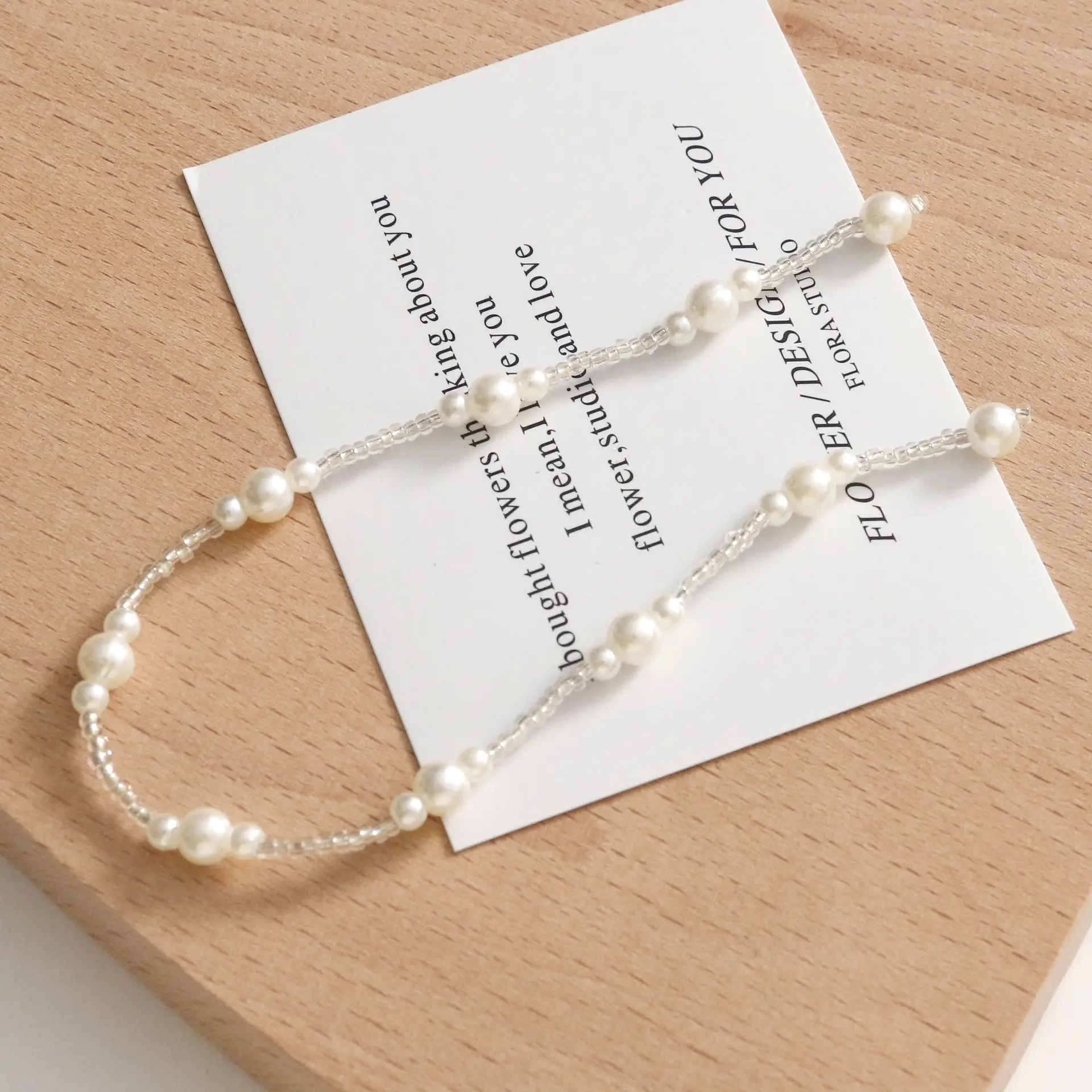 French Style Beauty 34mm Size Pearl Bead Chain DIY Acrylic Accessories Earrings Hair Accessories Hole Shoe Decoration Material