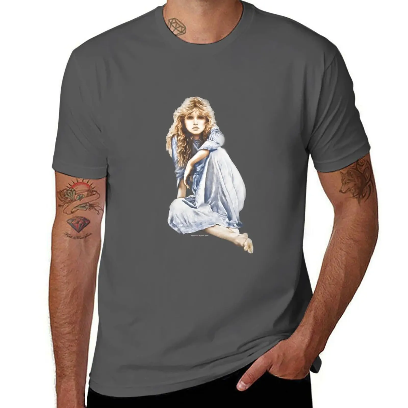 

Hippy Girl(Cut-Out) T-Shirt Durable Work Wear T-Shirt