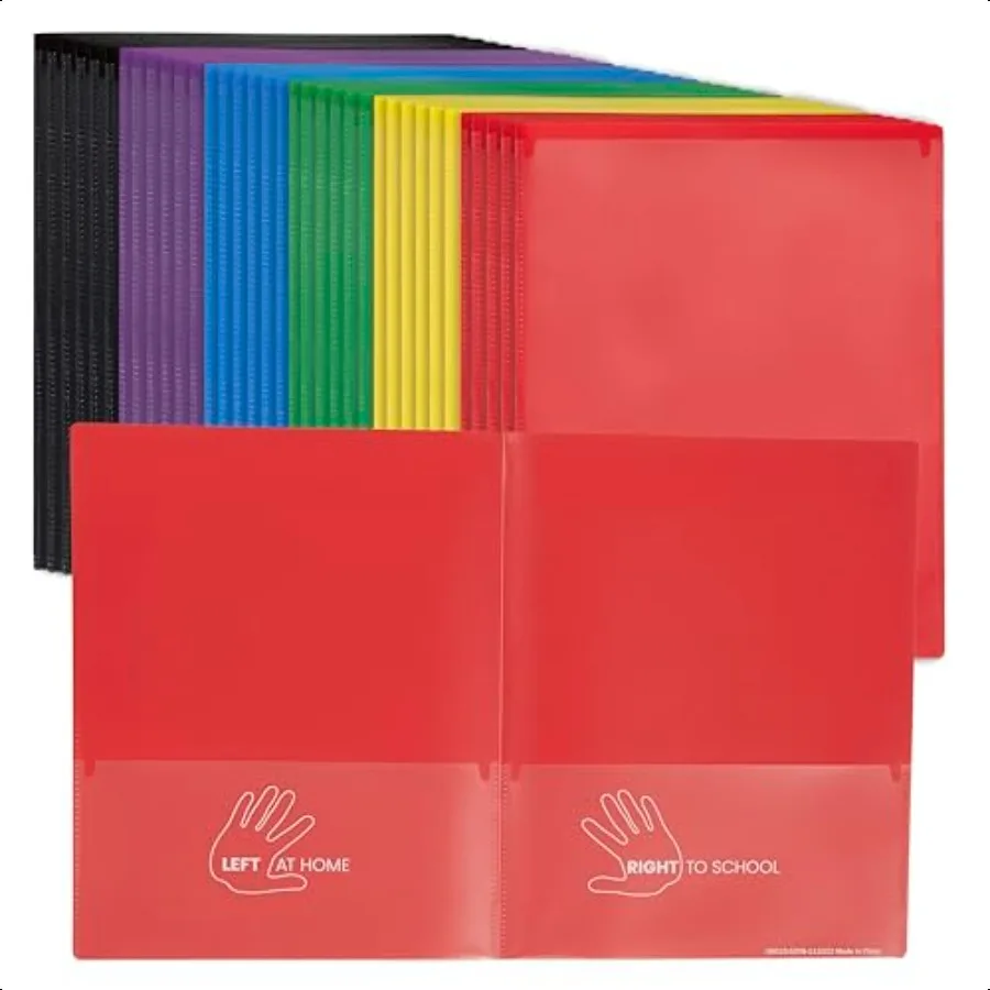 

2Pocket ParentTeacher Classroom Communication Folder School plies Assorted 36Piece