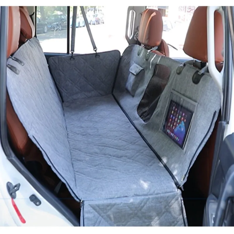 

Pets Car Seat Cover Dog Auto Cushion, Waterproof Scratch Proof Nonslip Back Seat Mat, For Heavy Duty Pet With Seat Belt