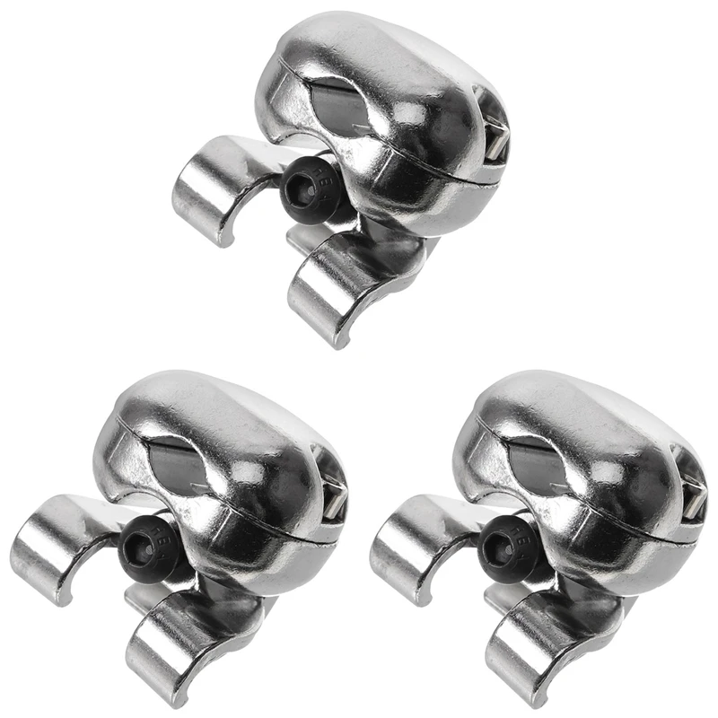 3X Drum Holder Cymbal Arm Snare Drum Metal Part Rack Tube Boom Attachment Instrument Rod Clamp Clip