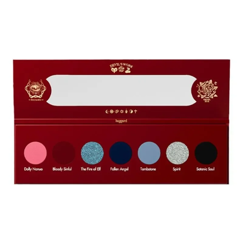 haggard scepter smoky 5color eyeshadow palette black gold sleeping silkworm pink blue chameleon flash contouring matte eyeshadow