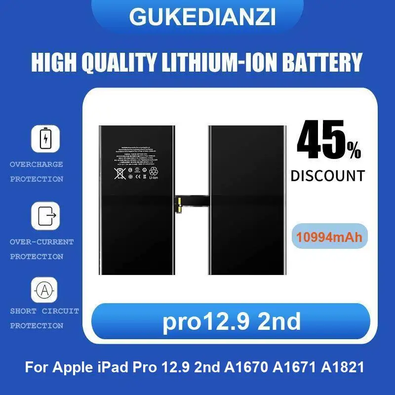 

Pro12.9 2-й аккумулятор для планшета Apple iPad Pro 12.9 2nd 2017 A1670 A1671 A1821 10994 мАч Высокое качество