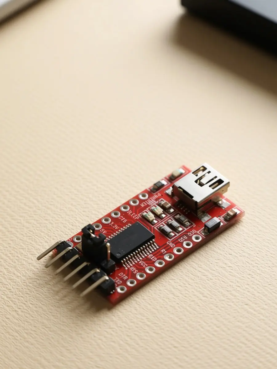 USB to Ttl Module Chipset 36x17.5mm Mini USB Port 3.3V 5.5V Self-Restore 500Ma Fuse LED Indicator Pin Pitch