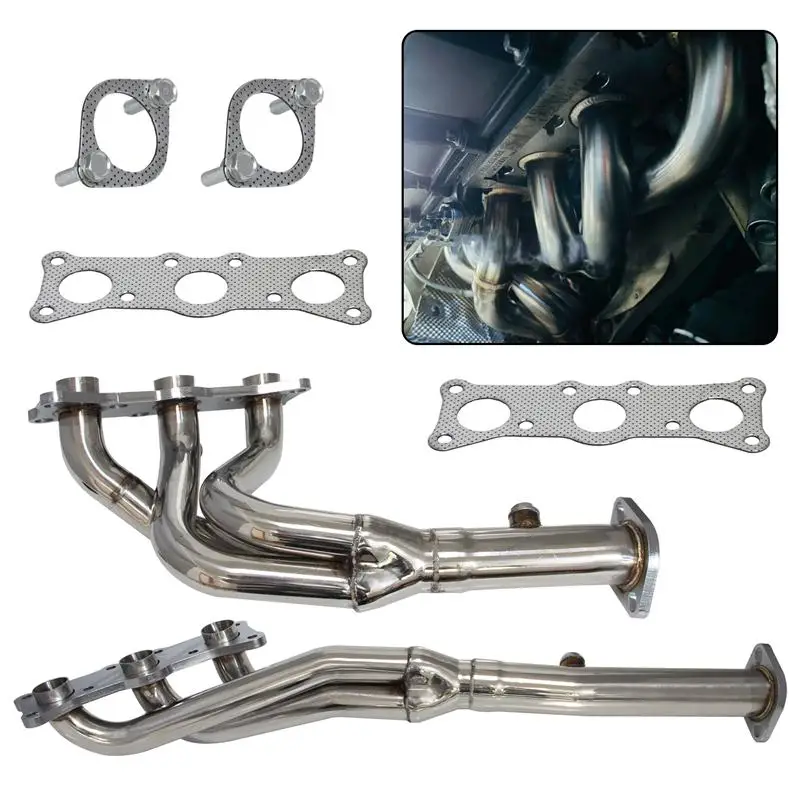 Stainless Steel Exhaust Decat Manifold Fit For N52 E90 E91 E92 E93 323i 325i 330i