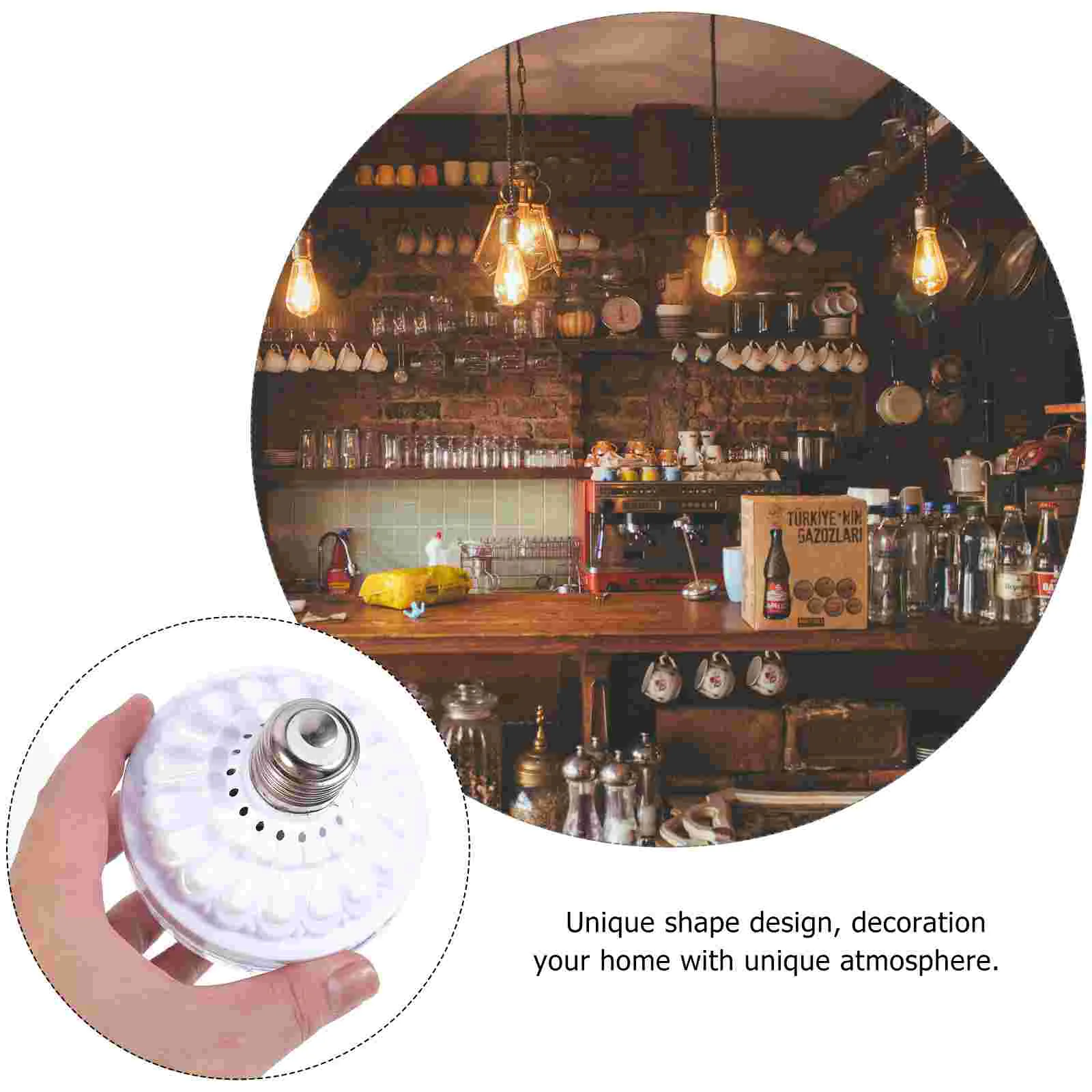 Remote Light Bulbs for Lamps Disco Revolving LED Lights White Plastic