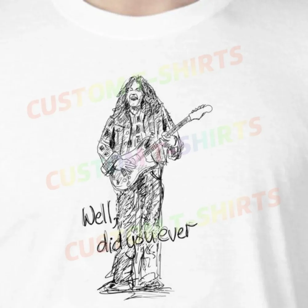 

118 204_Rory_Gallagher_–_Well,_did_you_ever Fans' comic-style hand-drawn pattern T-shirts for both men and women in summer