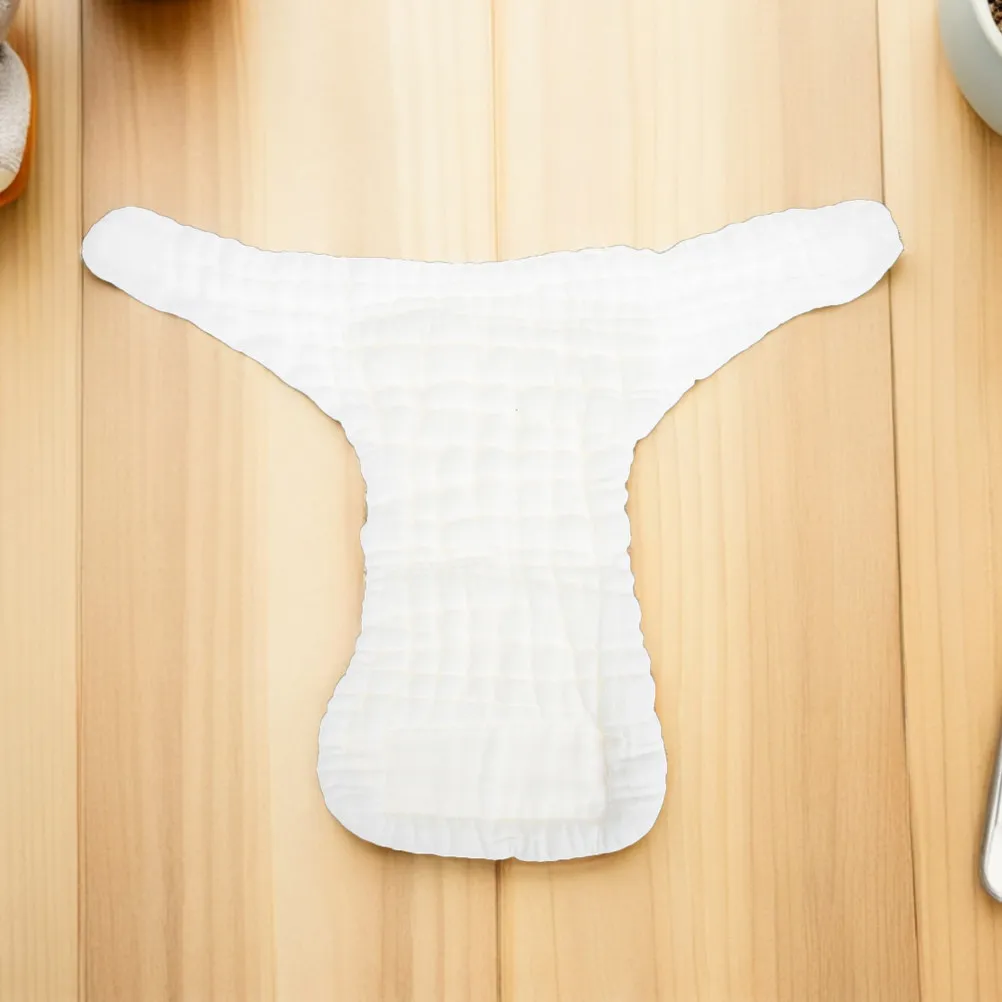 

3 шт., моющиеся тканевые подгузники для новорожденных, размер S, хлопковые подгузники-трусики, мягкие, дышащие, многоразовые, для младенцев, мальчиков и девочек, белые
