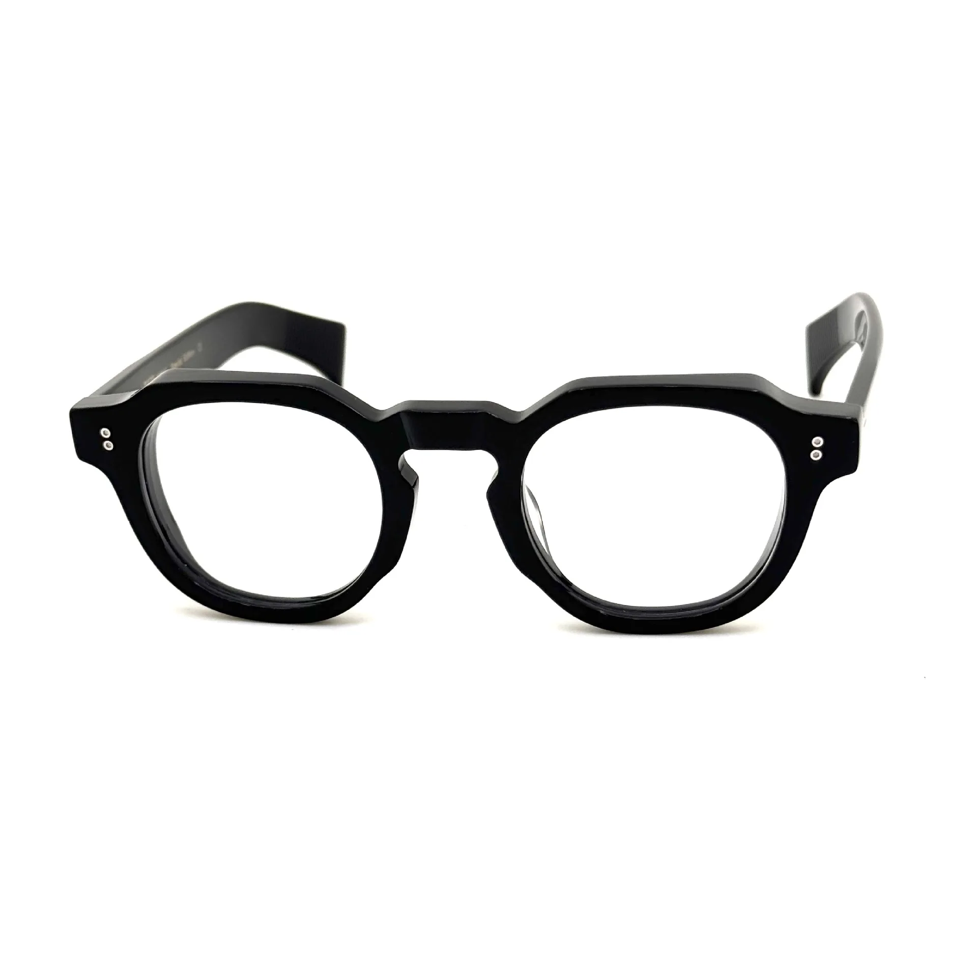 Acetato de 8.0mm de espessura com estojo feito à mão irregular vintage retrô masculino feminino armação de óculos de prescrição 256