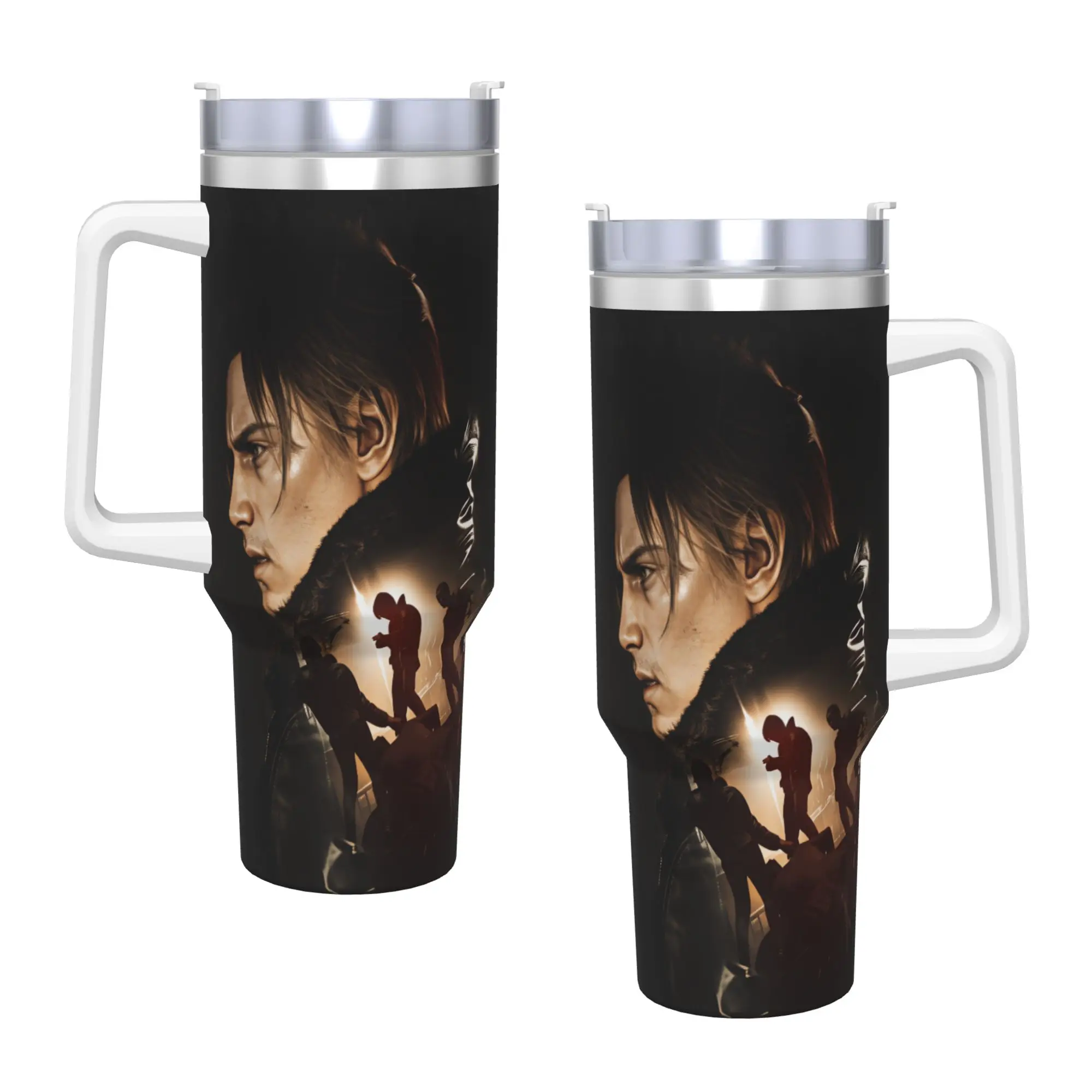 Residents Evils Stainless Steel Tumbler  Travel Car Mugs 40oz Thermal Cups Heat Preservation Cold Drink Milk Tea Water Bottle