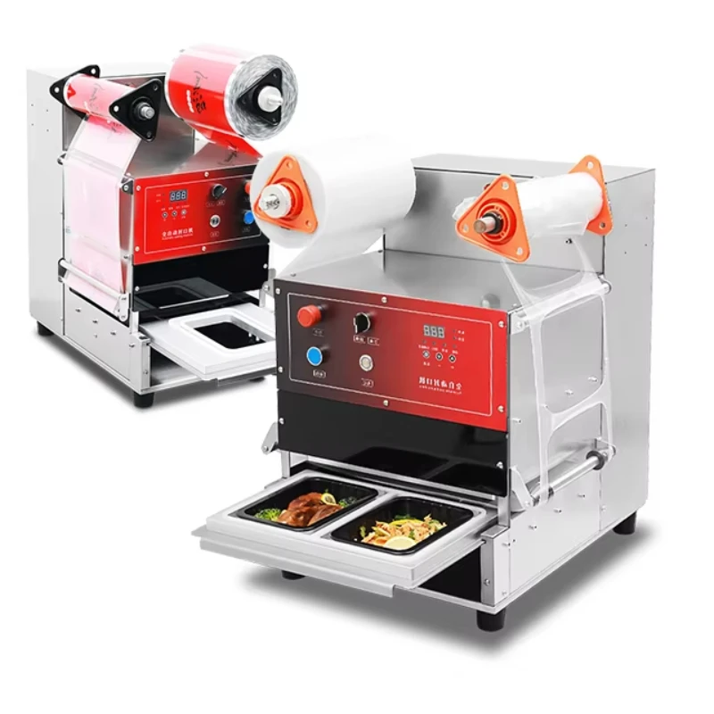 

Electric tray fruit powder sealing machine multi-seal packaging machine food lunch box