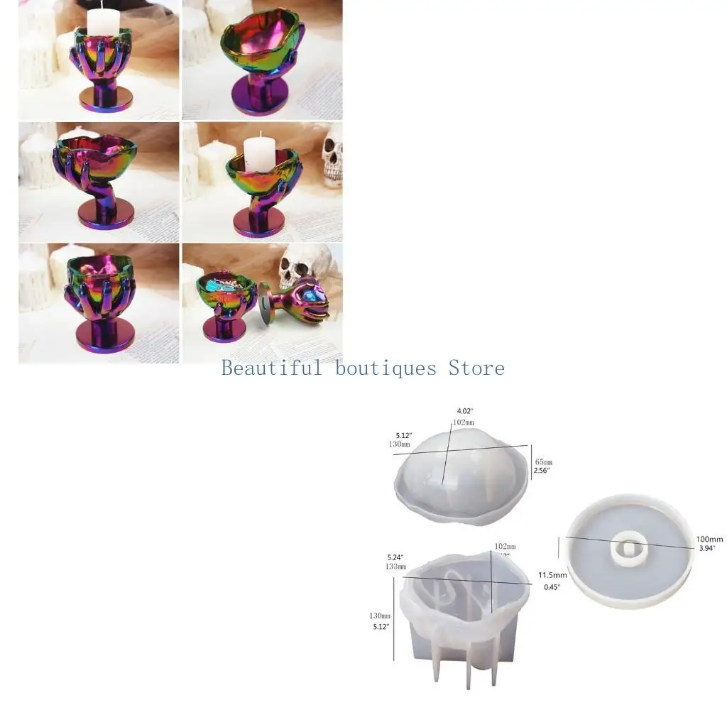 U4LF Epoxy Rein Cating Mold Trinket Box Organizer Mold Ued a an Ahtray High Temperature Reitance Tear Reitance