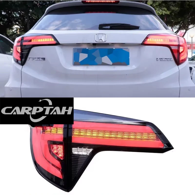 Car LED Taillight For Honda HR-V HRV 2014 - 2019 2020 2021 Vezel Rear Running Lamp Brake Reverse Turn Signal Car Accessories