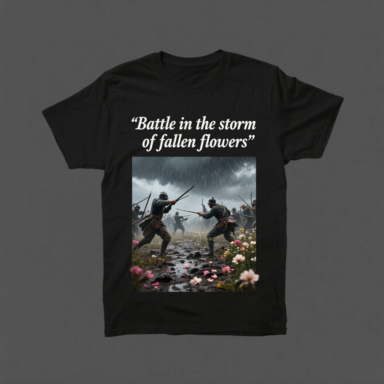 

The Two Armies At War, Графический принт, Летние мужские и женские футболки из чистого хлопка класса люкс, Короткие рукава, Уличные