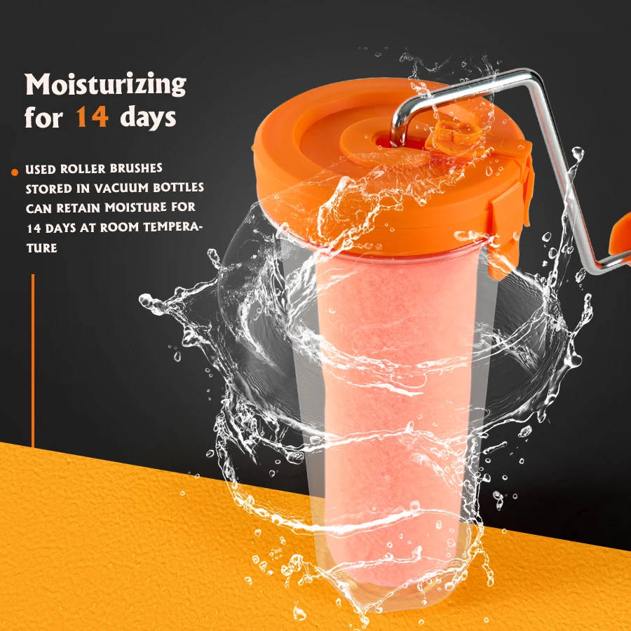 Picture 7: 9 Inch Orange Peel Pattern Paint Roller Sealed Packaging Waterproof Special No Dead Angle Roller Brush for Interior Wall Art Pai