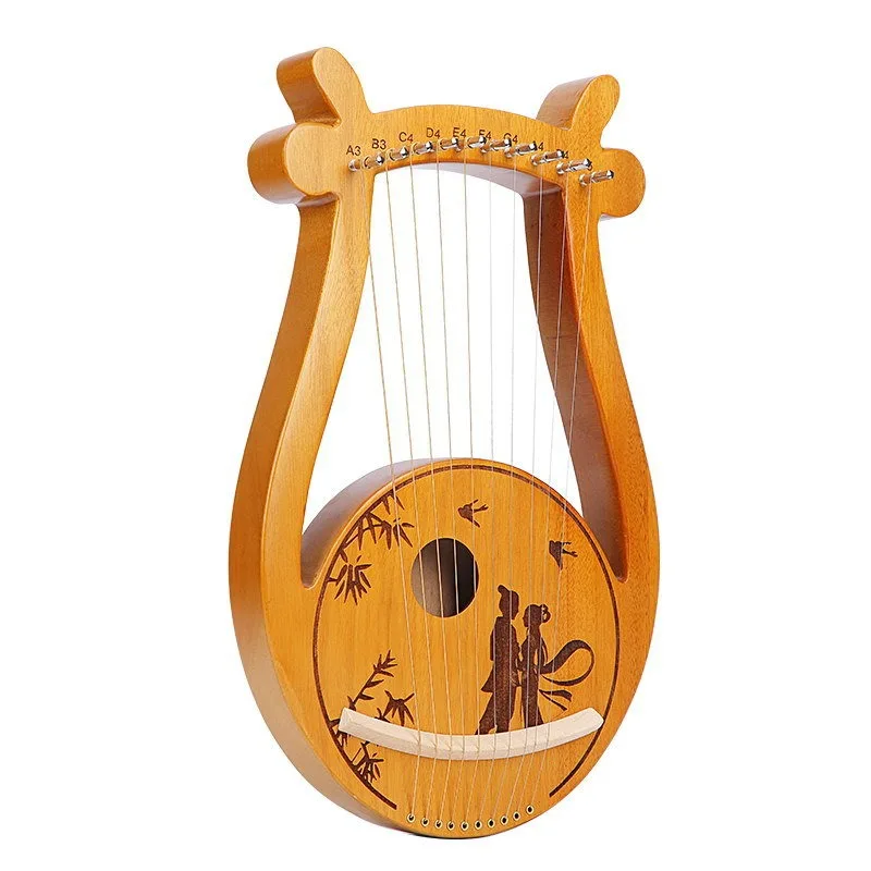 Arpa portátil de 10/16/19, tono profesional, Lira Arpa, herramienta de música de Lira para niños y adultos, arpas de Luna tradicionales, instrumentos de cuerda