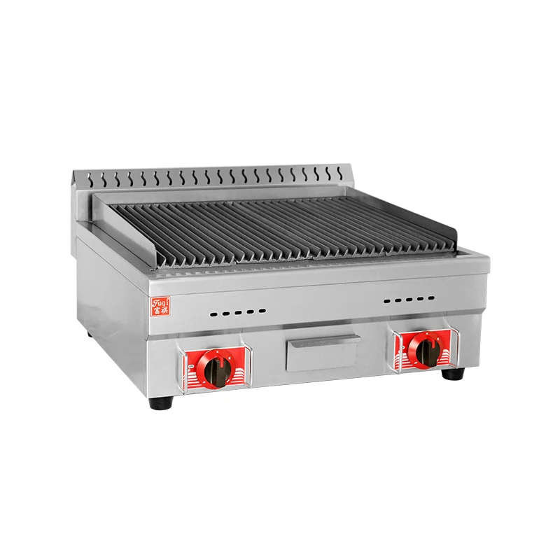 

Fuqi Restaurant Professional Lava Rock Gas Barbeque Grill/kitchen Lpg Gas Bbq Grill/heavy Duty Industrial Grill