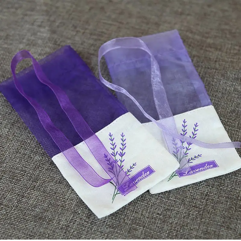 75pcs Empty Lavender Bag Floral Printing Fragrance Pouch Sachet Bag for Relaxing Sleeping Dry Flower Storage Lavender Sachet Bag