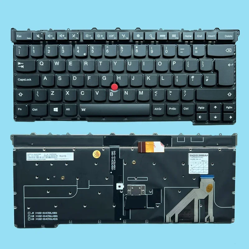 

X1 UK US Backlit Keyboard For Lenovo Thinkpad X1 Carbon X1C 3RD 2015 Year SN20G18565 01YQ389 MQ6-84UKKBL 9350PQ3661 Notebook