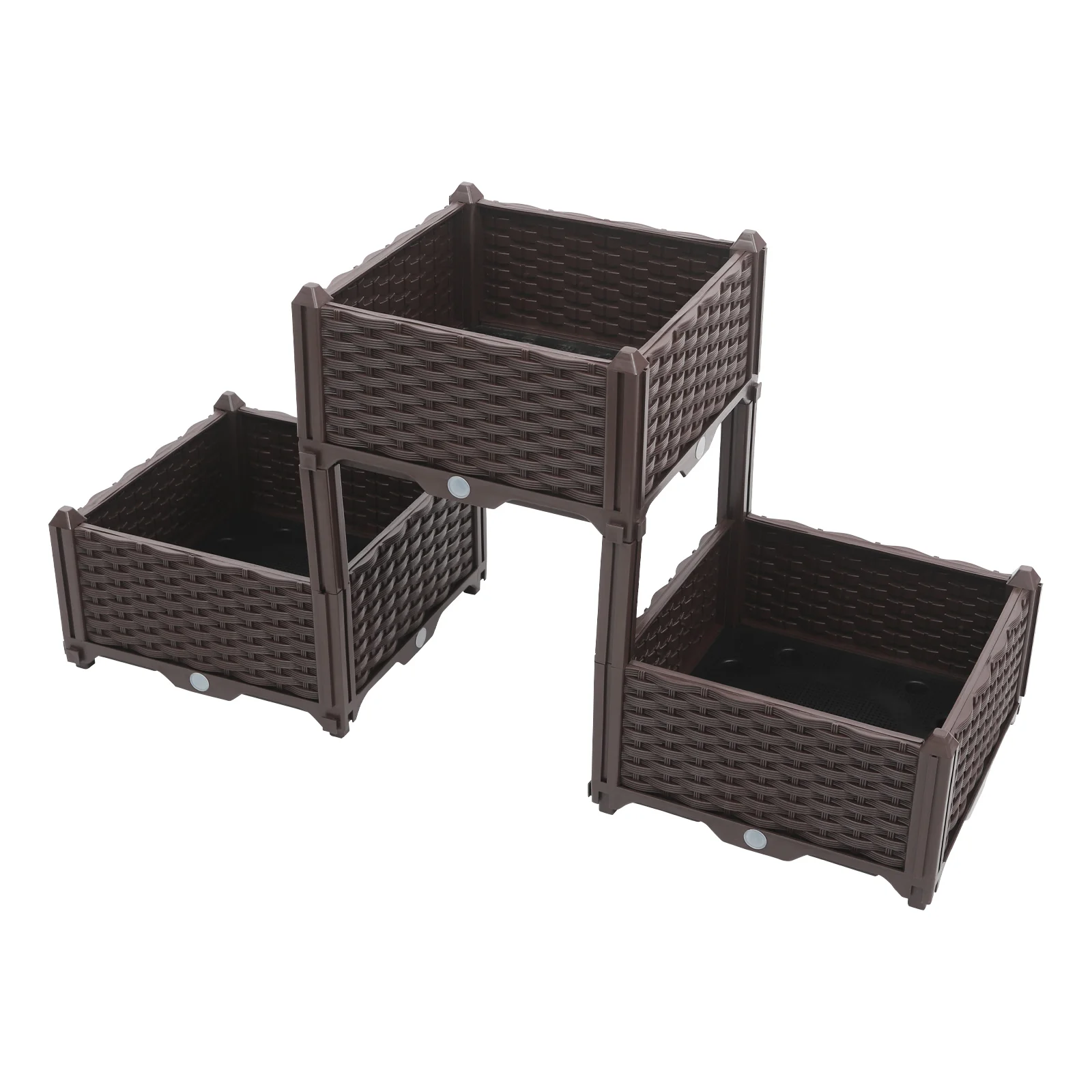 3-Tier Raised Planter Garden Box – Plastic Injection Molded – 44.49
